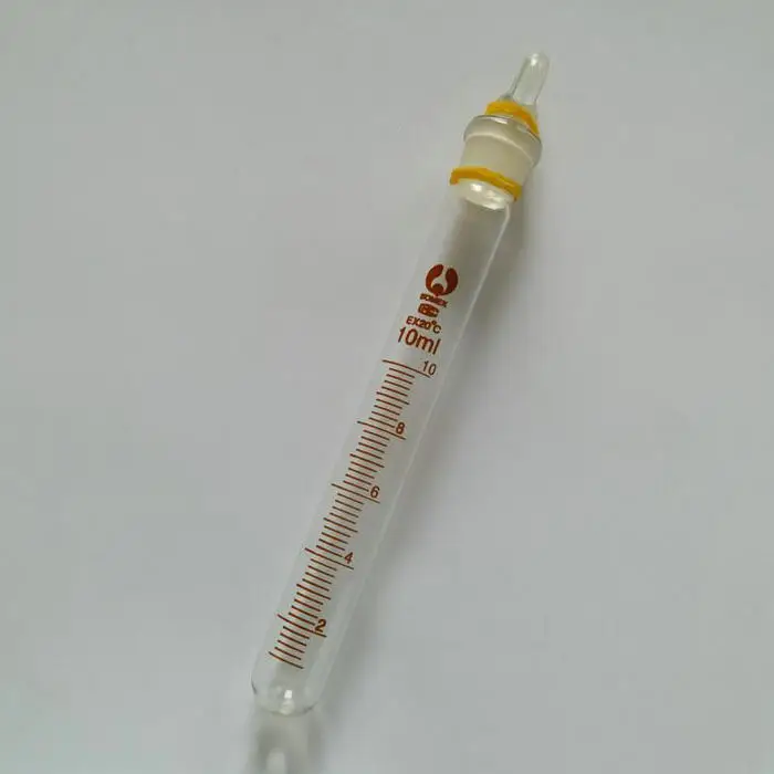 Graduated glass test tube with stopper-10ml