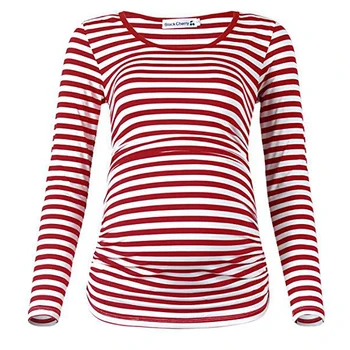 

Clothes for Pregnant Striped Women Maternity Long Sleeve Summer Tops Pregnant Top Pregnant Premama Clothes Pregnancy T Shirt