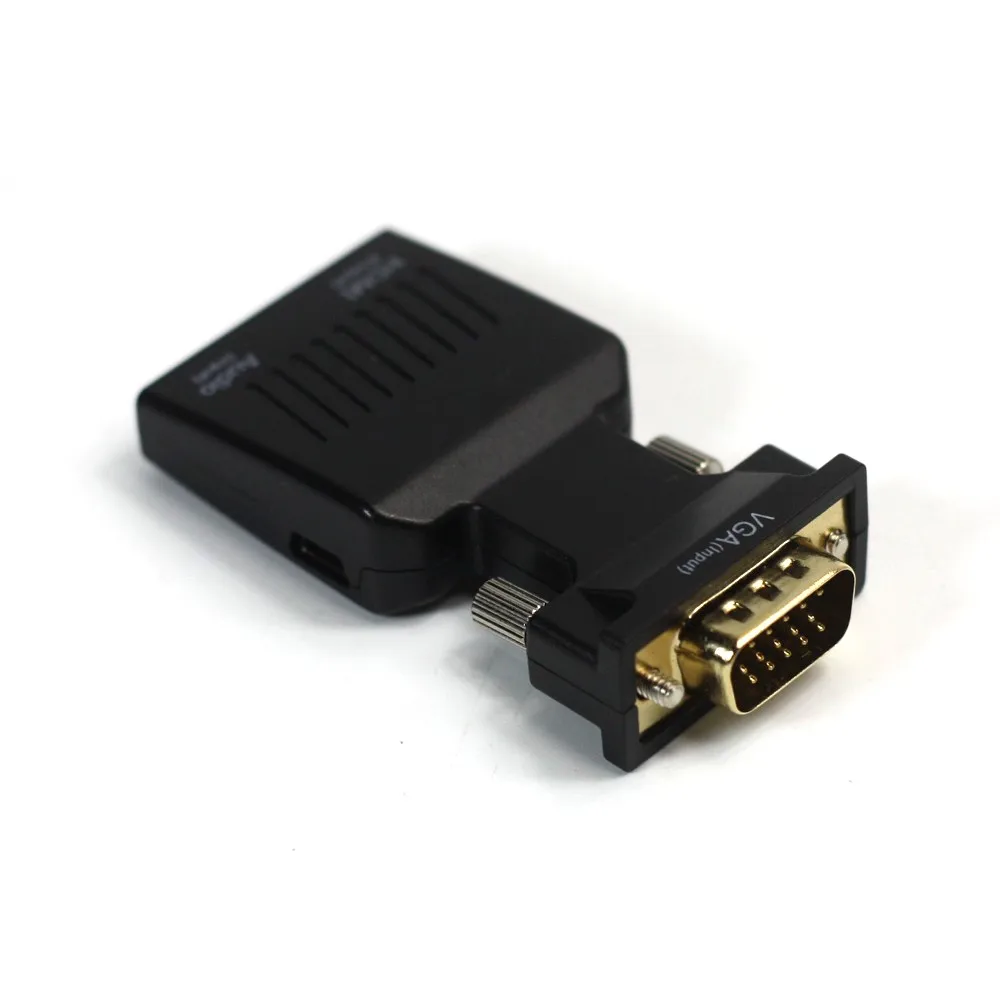 AIXXCO 1080P VGA в HDMI видео конвертер адаптер с мини USB кабель питания 3,5 мм аудио кабель vga2hdmi для HDTV DVD PC