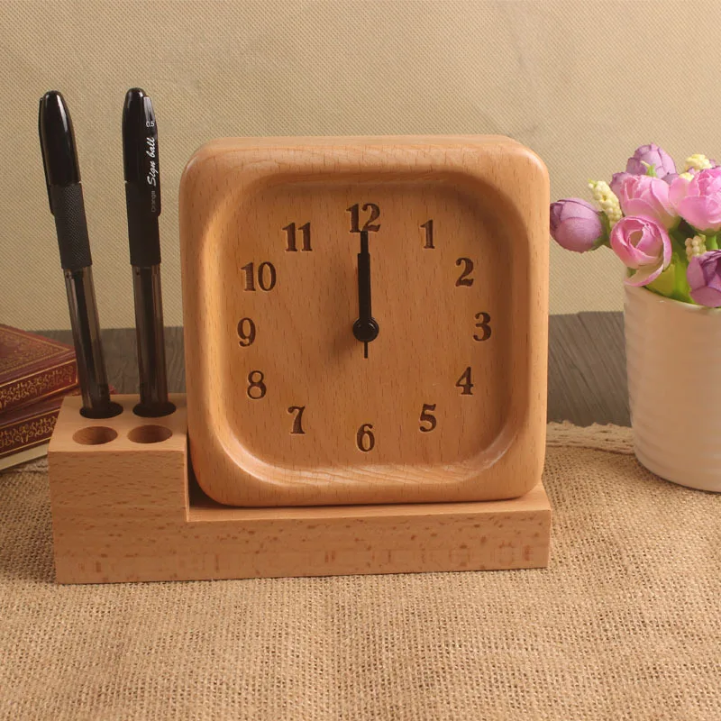 Meijswxj 2017 Alarm Clock Wood Reloj Electronic desk clock Multi