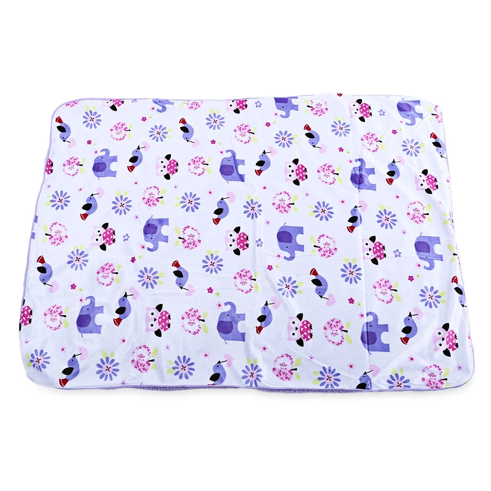 Brand New Baby Blanket Lovely Cartoon Printed Soft Infant Babies