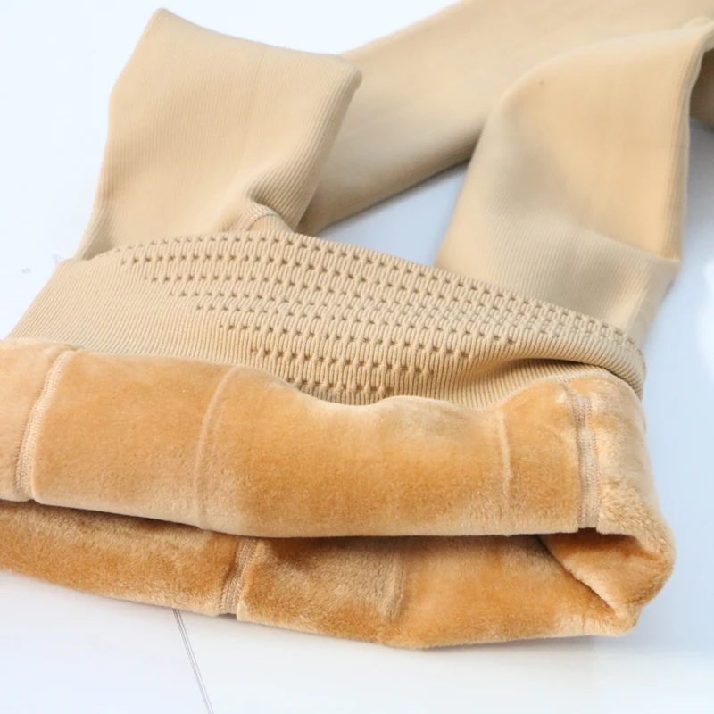 

Winter Warm Fleece Thick Tights Compression Elastic Thick Pantyhose Female Plus Size Collant Stretchy Pantyhose Stockings