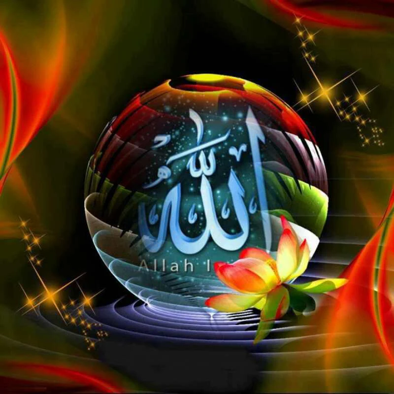 5D diy Алмазная вышивка Алмазная Картина Набор для вышивки крестом ислам мусульмане Бог картина мозаичный узор Декор для дома подарок из смолы