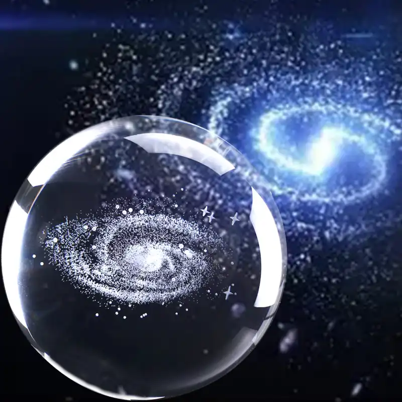 6cm Glass Galaxy Crystal Ball 3d Laser Engraved Solar System Ball Miniature Planet Modelsphere Weddingpartyhome Decorative Balls