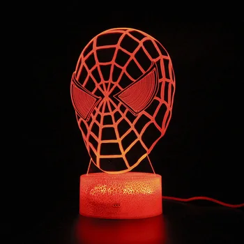 

Avengers Endgame Light Touch 3d Table Lamp Spider man Led Night Light Party Decoration Marvel Legends