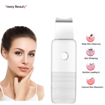 

Ultrasonic Skin Scrubber Deep Face Cleaning Machine Peeling Shovel Facial Pore Cleaner Faces Skin Scrubber Lift Massage Machine