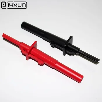 

2 pcs professional Insulated Sprung Hook Grabber Clip with 4mm Socket High Voltage Hook Clip