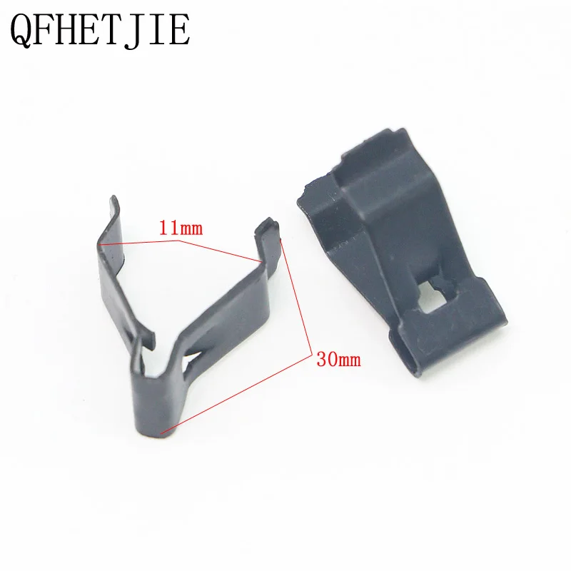 

QFHETJIE 1Pcs Car Front Console Instrument Panel Fastener Clip DVD CD Panel Gear Automatic Trimming Metal Holder Fastener Clip