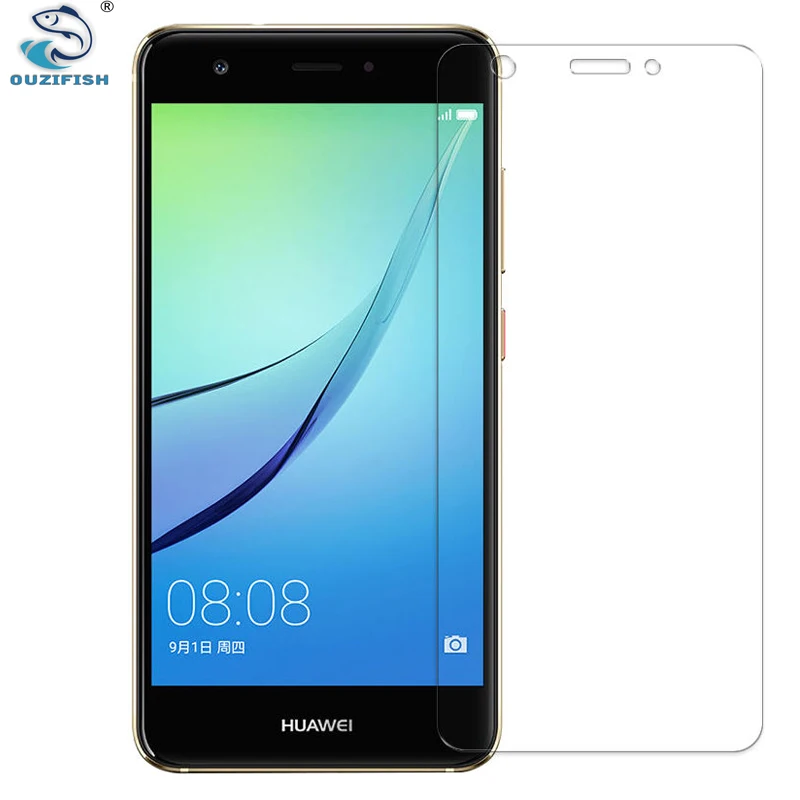 

OUZIFISH 2PCS 2.5D 9H Premium Tempered Glass For Huawei NOVA CAZ-AL10 Screen Protector Toughened protective film For Huawei Nova