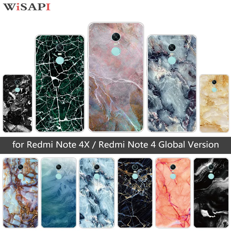 5 &quotдля Xiaomi Redmi Note 4X 4 X Чехол Мягкий ТПУ силиконовый чехол для Hongmi Marb чехлы