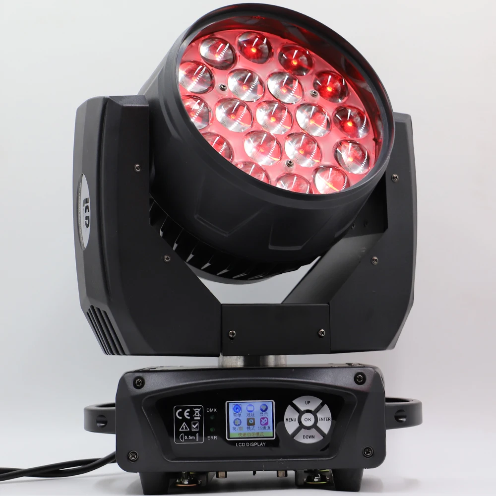 

freeshipping and duty-free for 14pcs/lot led 19x15w wash zoom moving head light high class moving head light free tax to EU