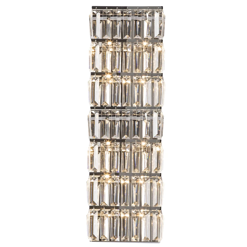Prix Longue applique murale moderne en cristal applique murale éclairage longue lampe en cristal mur LED lumière en cristal applique murale chambre lumières nordique