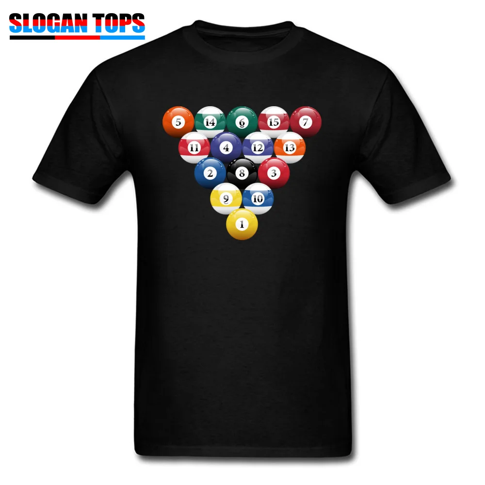 Billiard Ball0822yy Fall 100% Cotton Round Collar Tees Short Sleeve Funny T Shirt Graphic Printed On T Shirt Wholesale Billiard Ball0822yy black