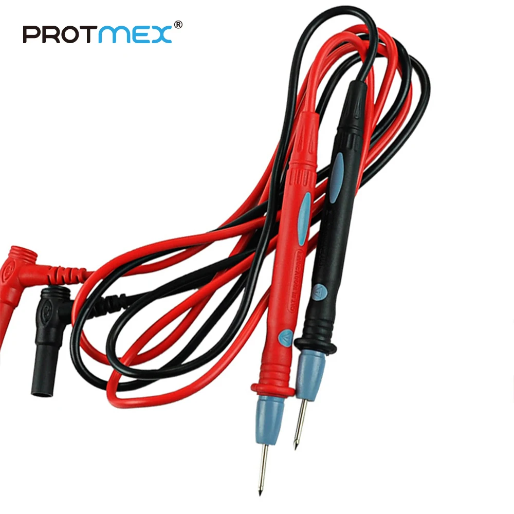 

PTA02 Needle Tip Probe Test Leads Pin Hot Universal Digital Multimeter Multi Meter Tester Lead Probe Wire Pen Cable 17mm