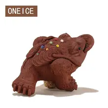 Исин чай играть чай ПЭТ играть Золотая жаба украшения Глина Чай Аксессуары для домашних животных