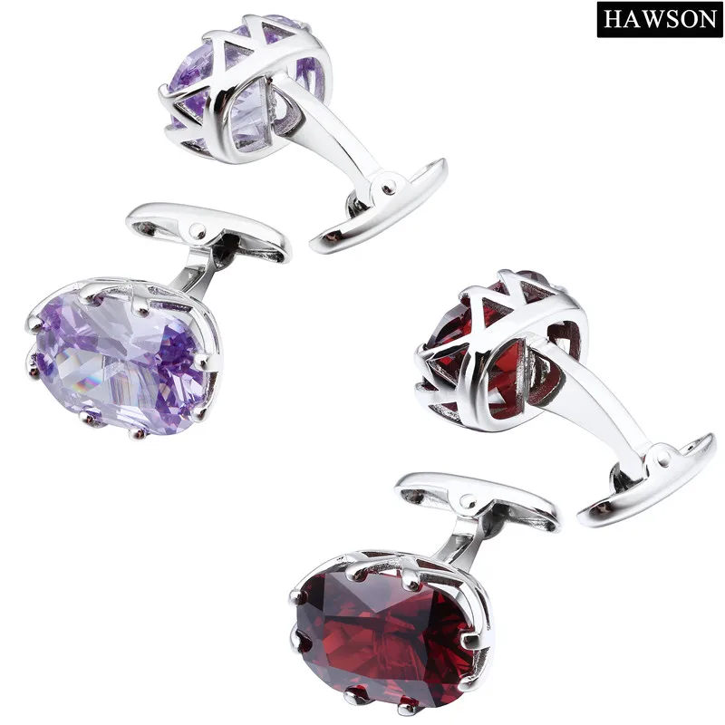 Мужские французские запонки с цирконом в романтическом стиле|cufflinks for mens|french