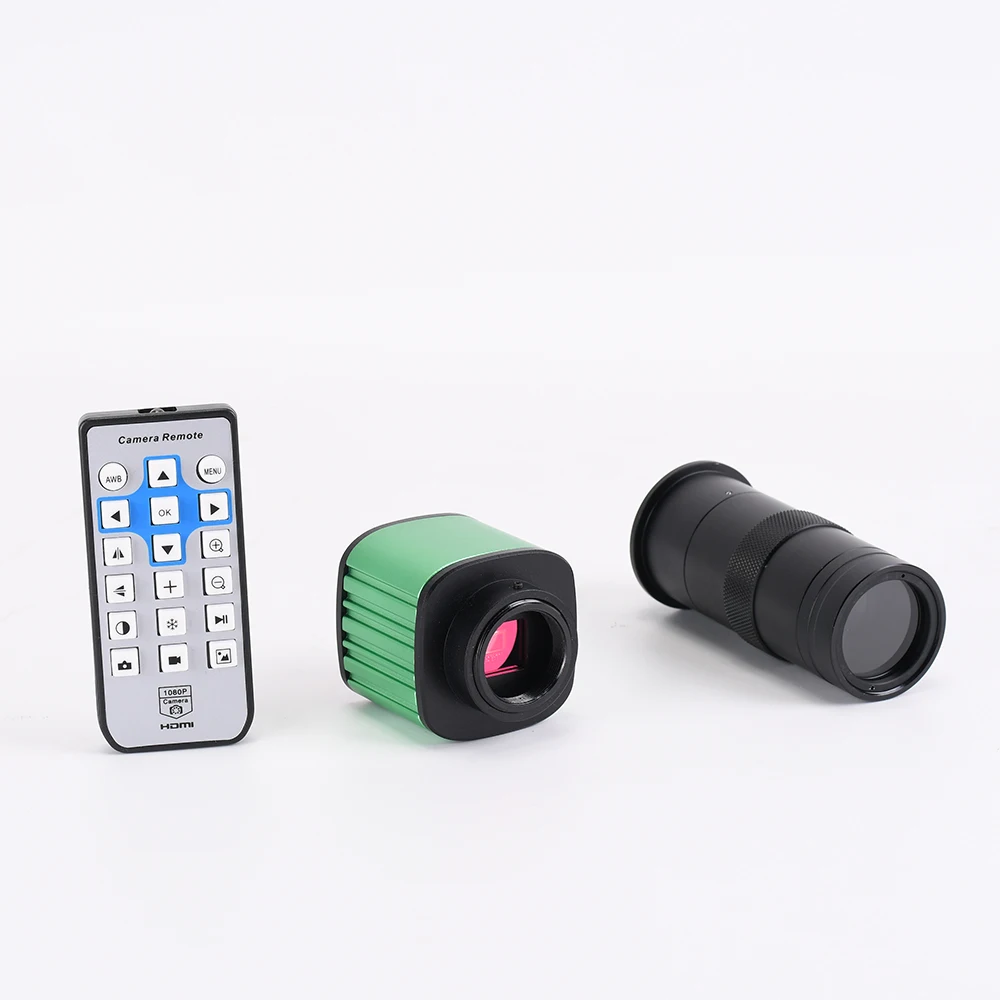 

HAYEAR 16MP Microscope Camera HDMI 1080P Digital Industrial Video CCD 100X C-Mount Zoom Lens for Mobile PCB Repair DIY