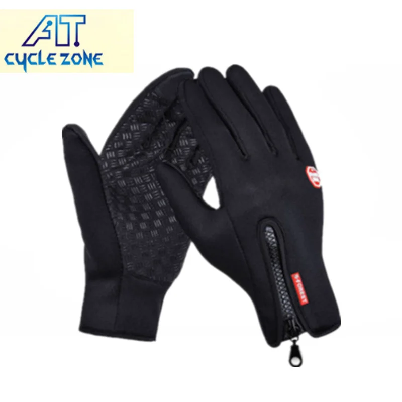 

Cycle Zone Long-finger Cycling Gloves Outdoor Sports Winter Touch Screen Bicycle Bike Gloves Windstopper Soft Warm Gloves
