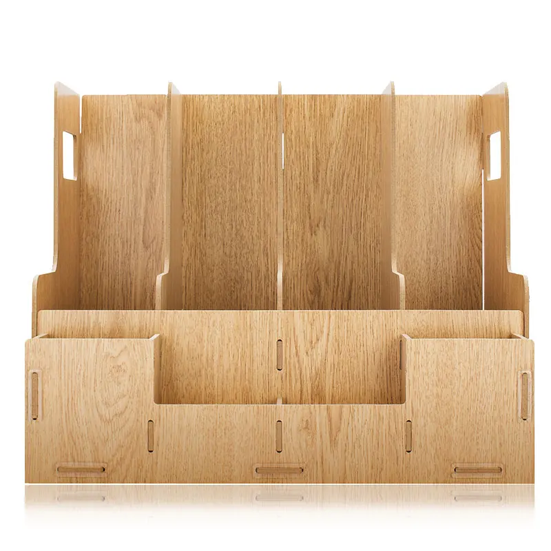 Deli Wooden File Tray High Quality Fiber For Desk Accessories And