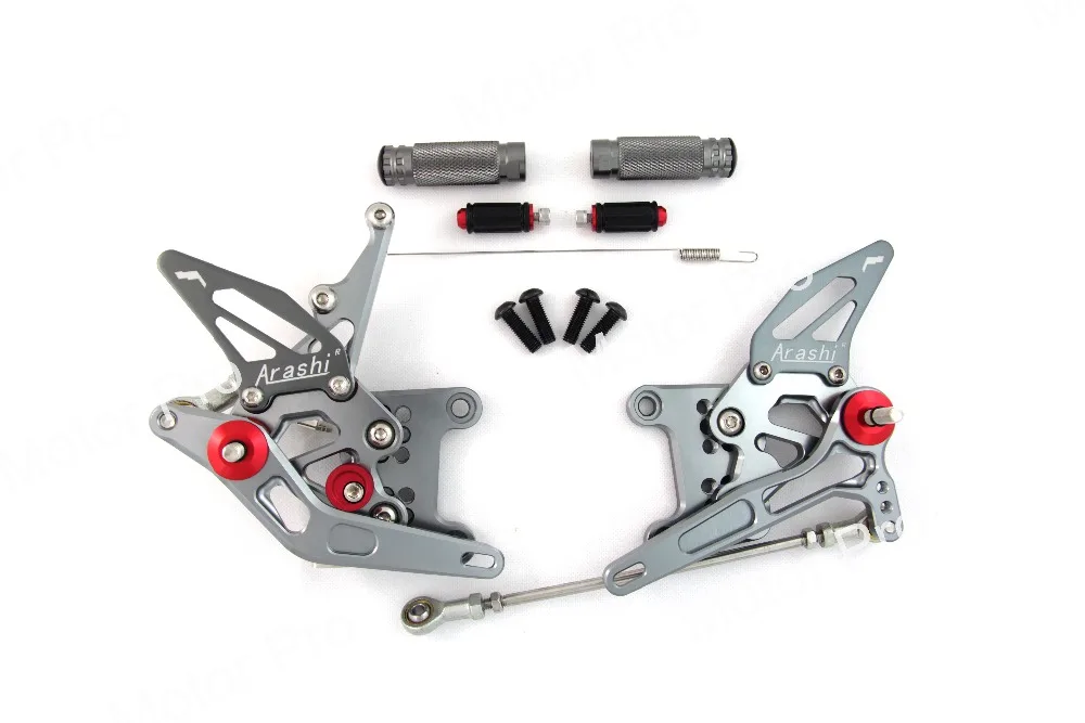 

Adjustable Footrests FOR Triumph Speed Triple 1050 2005 - 2010 Motorcycle Accessories Foot Rest Pegs Rearset Rear Set Gray Pedal