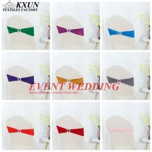 Лучшие продажи спандекс пояс галстук лук лайкра чехол на стул с лентой включает пряжка с короной для украшение для свадьбы