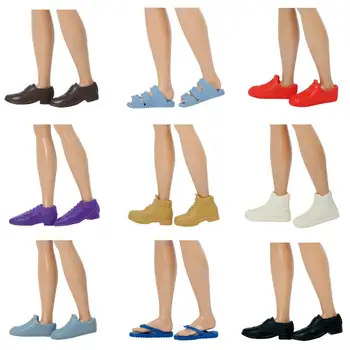 

One Pair Fashion Doll Shoes Sneakers Boots Male Daily Casual Wear Accessories For Barbie Doll Boyfriend Ken 1/6 Baby DIY Toy