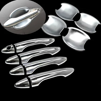 

For Hyundai IX35 Tucson 2009 2010 2011 2012 2013 2014 New ABS Chrome Car Door Handle Cover + CUP Bowl Trim