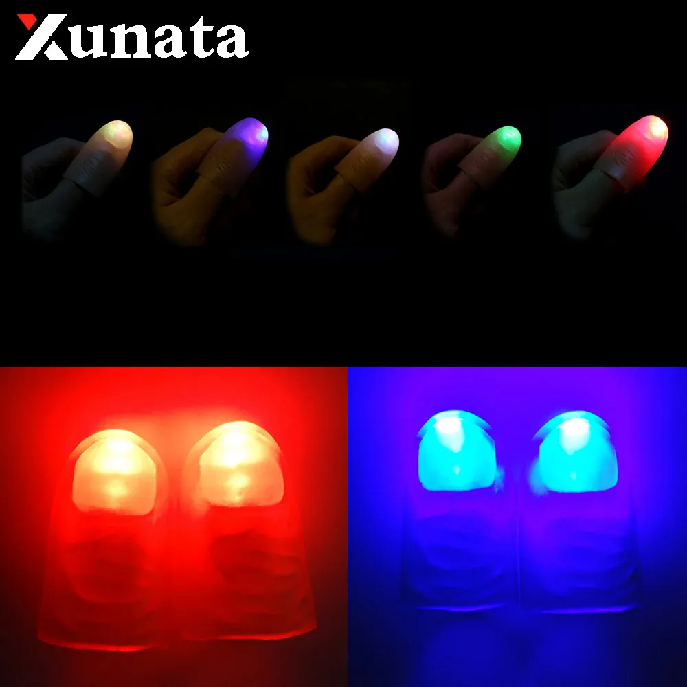 0.71US $ |Magic Fingers Lights LED Flashing Finger Lamp Light up Thumbs Fin...