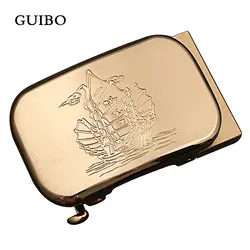 GUIBO люксовый бренд мужской Твердый латунный резной узор автоматическая пряжка для мужской кожаный ремень пояс аксессуар 3,5 см ремень