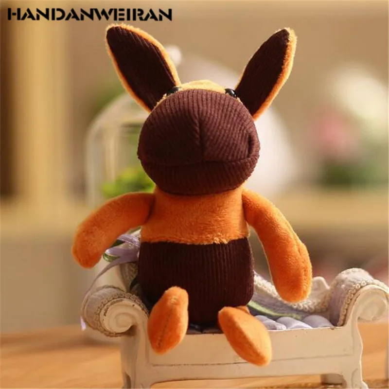 

1PCS Mini Plush Big Ears Donkey Toys Small Pendant Korean Soft Stuffed Donkeys Toy For Kids Sleeping Playmates 18CM HANDANWEIRAN