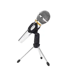Микрофон Подставка Штатив кронштейн Портативный цинковый сплав настольный стол регулируемый держатель HSJ-19