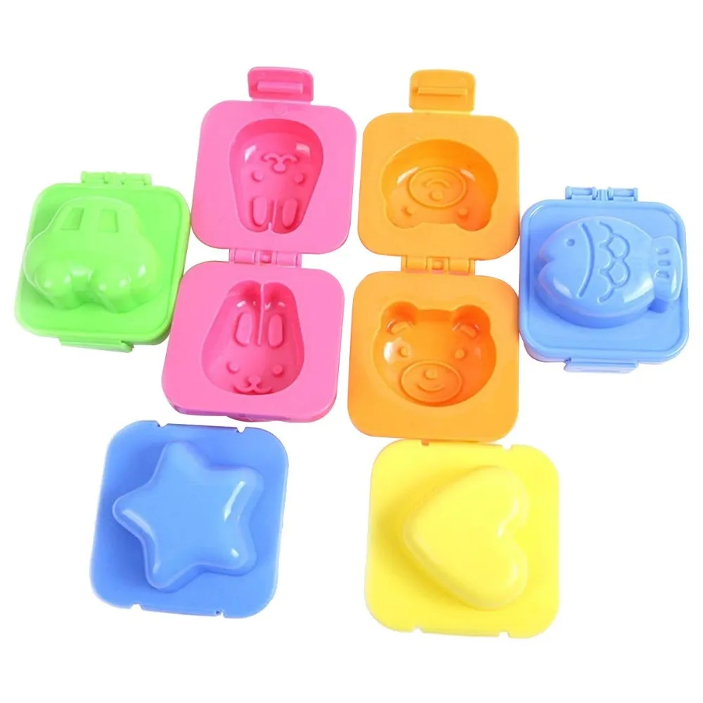 

6pcs/set Cartoon Sushi Maker Boiled Egg /Rice Roll Mold Kitchen DIY Chef Rice Ball Bento Mould Kitchen Accessories