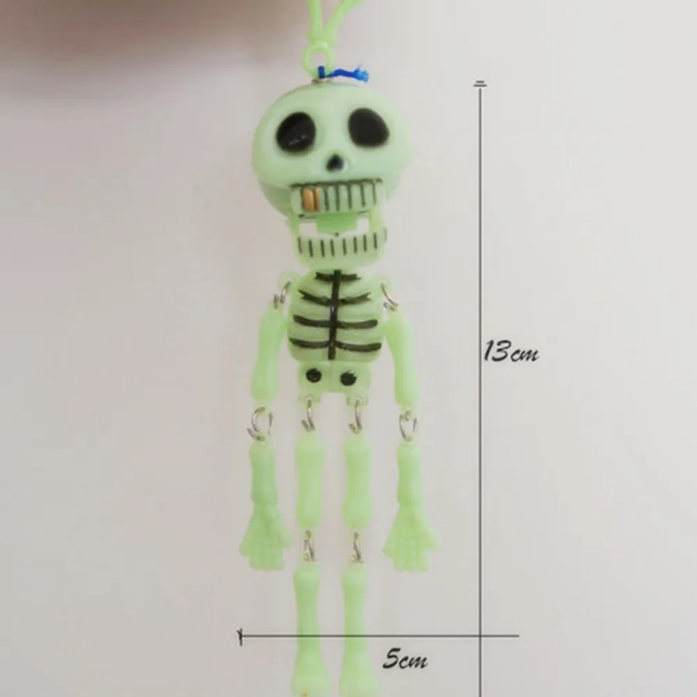 Горячая Распродажа, новинка, светится в темноте, подвижный скелет, сувениры на Хэллоуин, вечерние, карнавальные игрушки, фосфоресцирующие игрушки