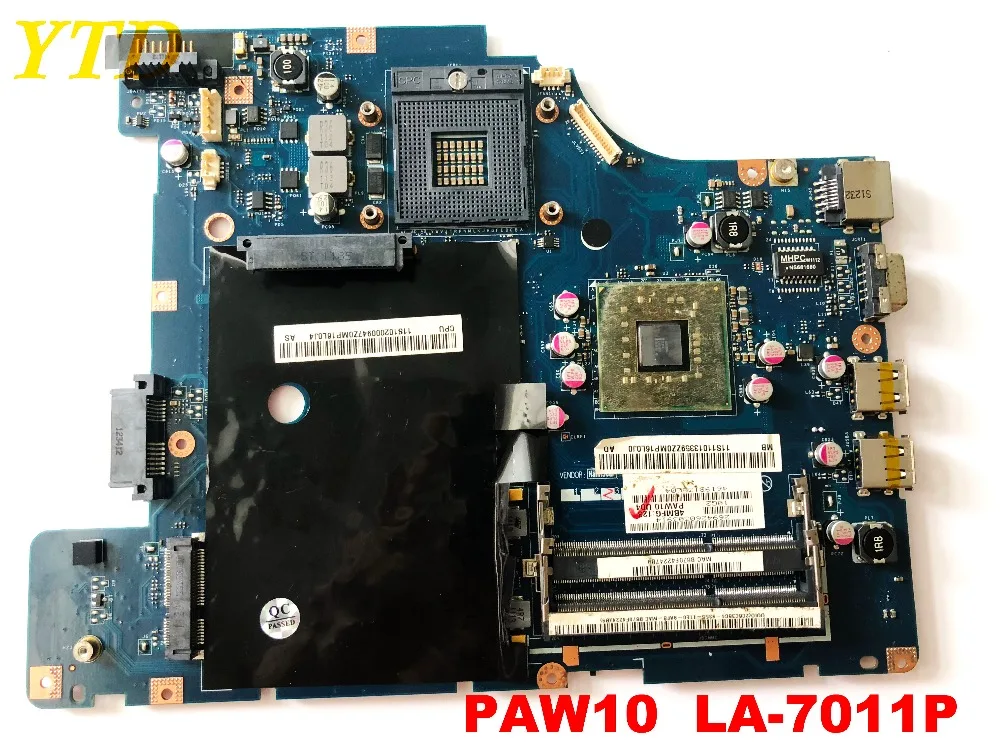 Оригинальный Для lenovo G460E материнская плата для ноутбука GM45 G460E PAW10 LA-7011P испытанное хорошее Бесплатная доставка разъемы