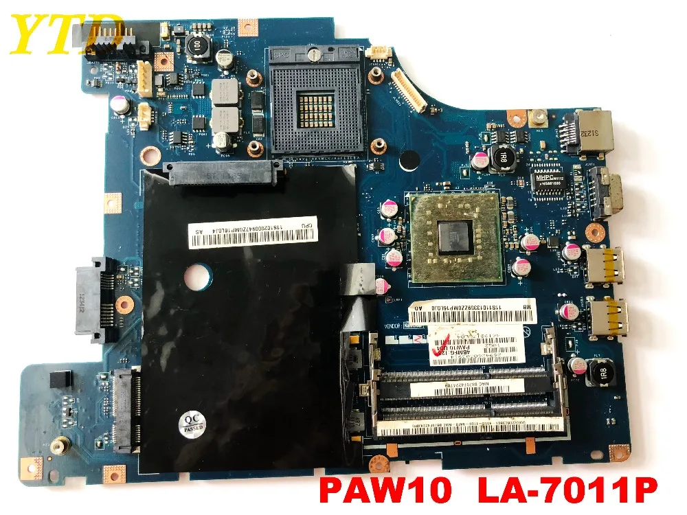 Оригинальный Для Lenovo G460E Материнская плата ноутбука GM45 PAW10 LA-7011P испытанное