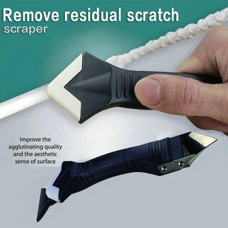  2019 Popular 3 in 1 Sealant Angle Spatula Scraper Silicone Grout Caulk Removal Plastic Durable Tool