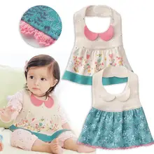 Baby bibs Aprons Fancy Infant Baby full dress style bibs Kid Washable Bib Infant children accessories Baby feeding Care RA5