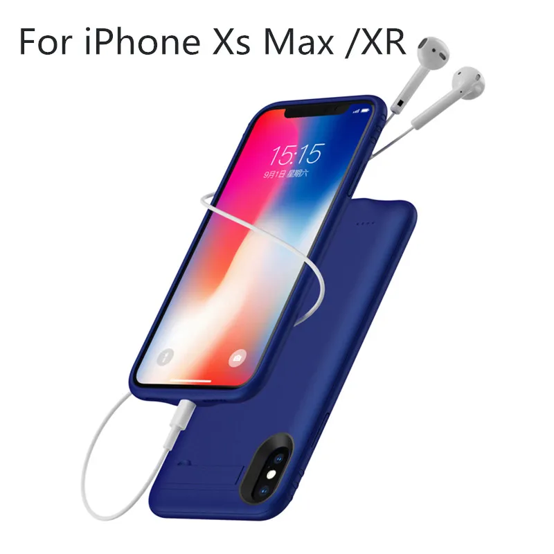 KQJYS внешний аккумулятор зарядное устройство чехлы для iPhone XR портативный