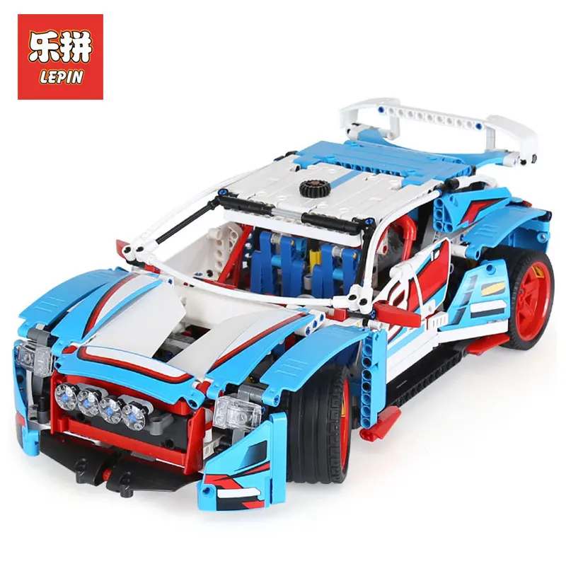

LEPIN 20077 Genuine 1085Pcs Technic Series The Rally Car Set 42077 model Building kits Blocks LegoINGlys Bricks Funny Toys