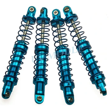 

4pcs 100mm Aluminum Shock Absorber Springs Set For RC Rock Crawlers CC01 D90 SCX10 Accessory Blue Free Shipping