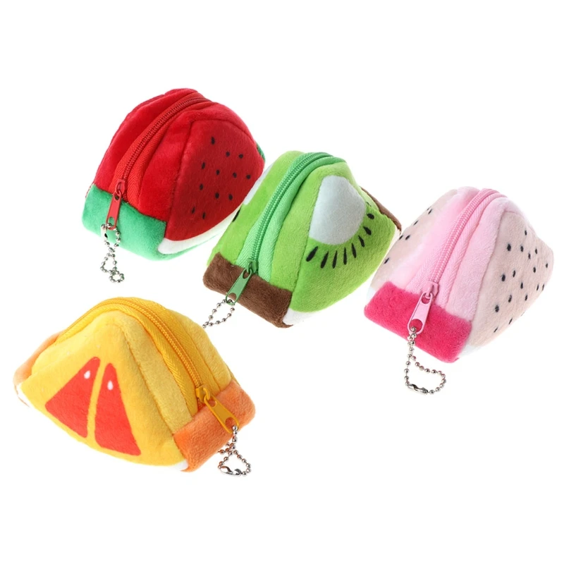 EDC фрукты плюшевый Кошелек для монет сумка Moneybag кошелек для мелочи маленький подарок Детские игрушки Плюшевые кошельки дизайн