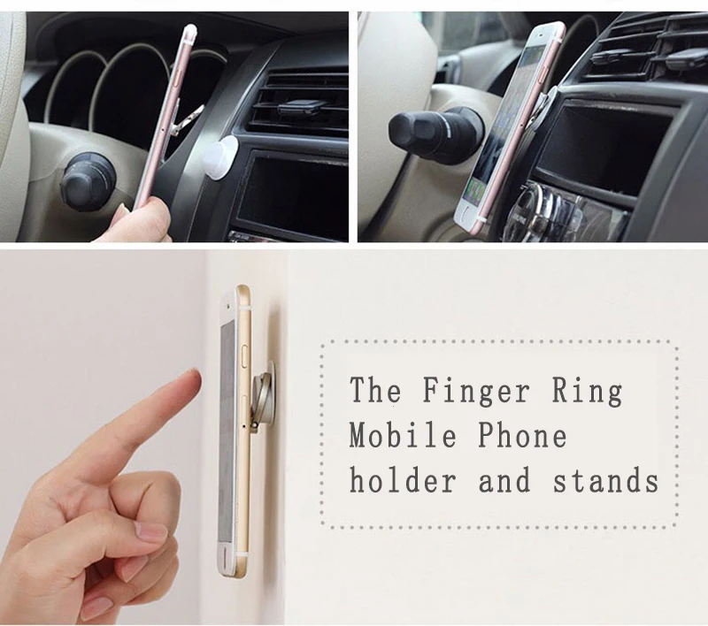Универсальный держатель для мобильного телефона, подставка, магнитное кольцо на палец для милых мобильных смартфонов, прозрачный держатель для iphone XS MAX 8