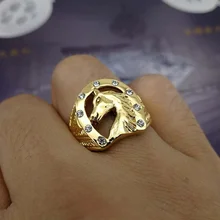

Horse Head Fashion trend jewelry Stainless Steel rings for men Personality birthday gift jewelry Size 8-13 #035