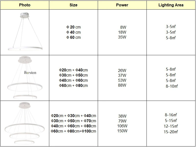 Modern LED Pendant Lights Adjustable 3 Rings Pendant Lamp For Living Room Foyer Dining Room Restaurant Bar Hanging Lighting 220V (15)