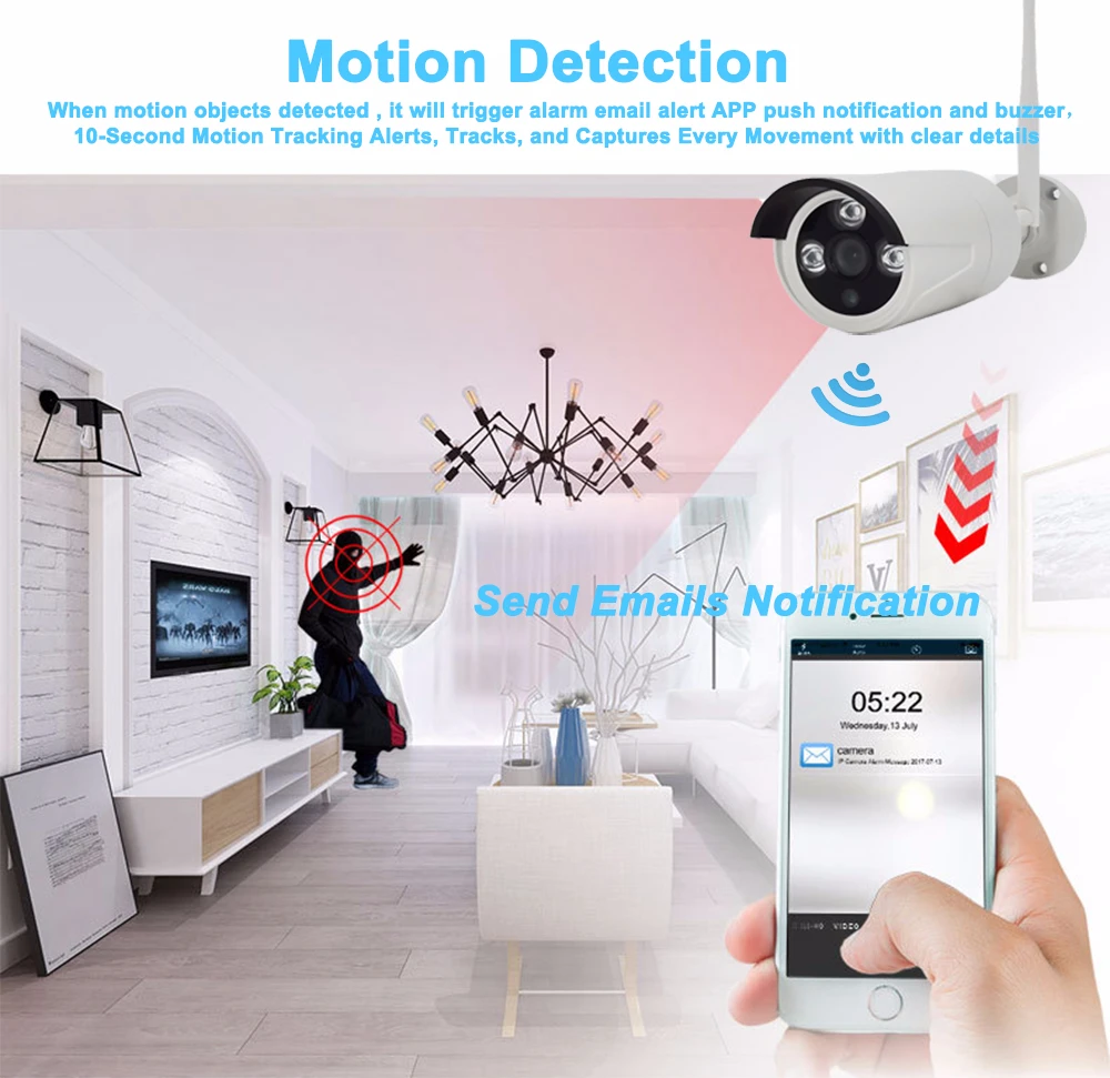 960P 8CH домашняя система безопасности Wifi CCTV беспроводной NVR комплект 1.3MP Крытый Открытый водонепроницаемый IP камера P2P комплект видеонаблюдения