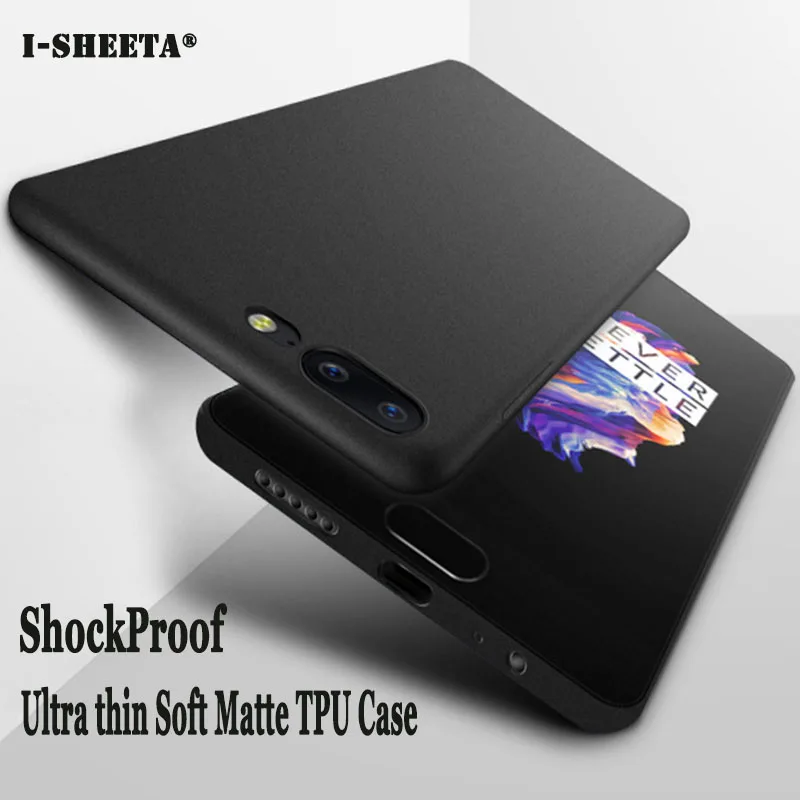 Ударопрочный ультра тонкий чехол для OnePlus 5 5T 6 6T из песчаника матовый резиновый
