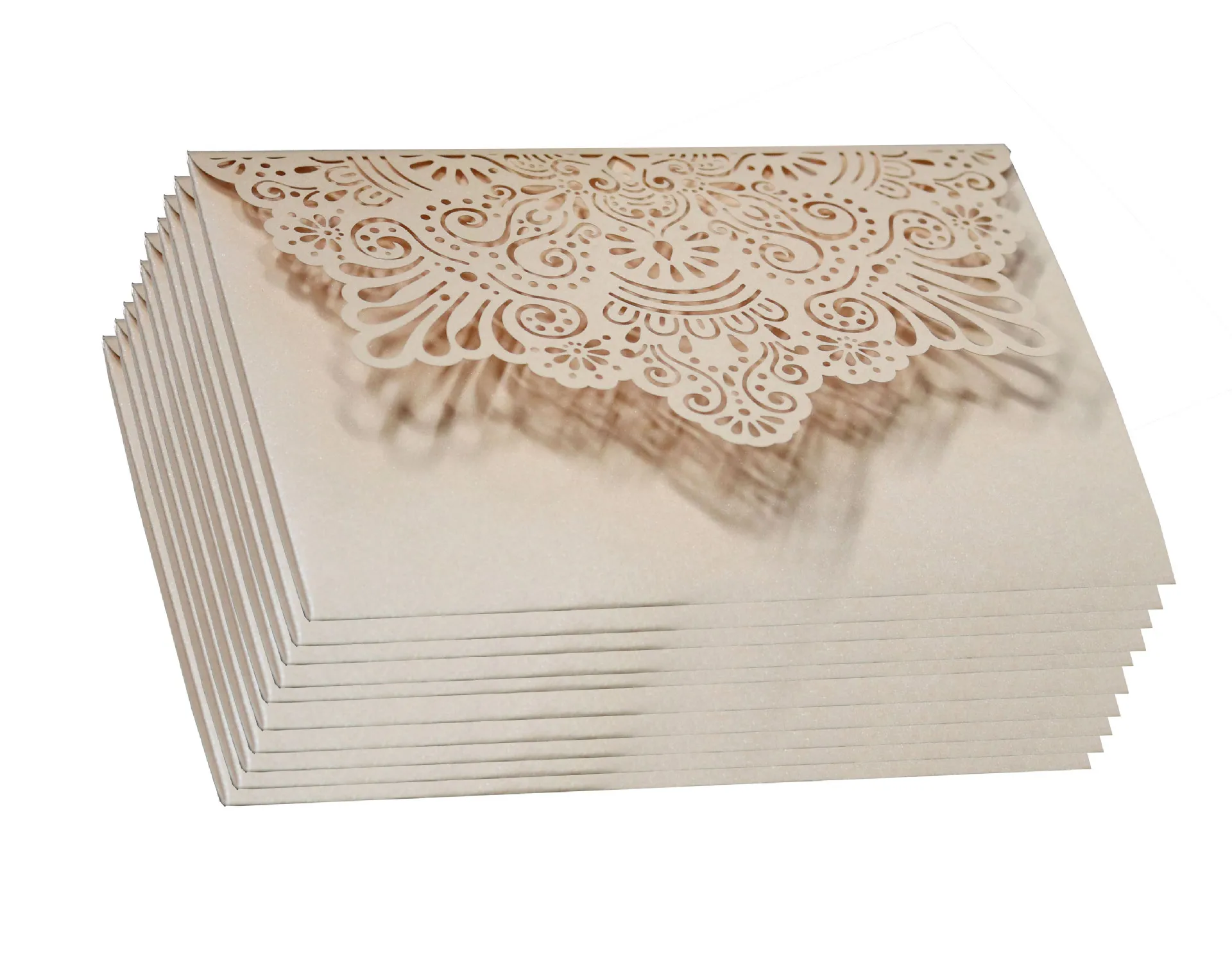  (50 pieces/lot) Star Hotel with Hollow Invitation Laser Invitation Wedding Invitation Blessing Gree - 33050606690
