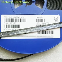 100 шт./лот диод Шоттки СОТ-23 диод KL3 BAT54 SURFACT крепление с барьером Шоттки BAT54C