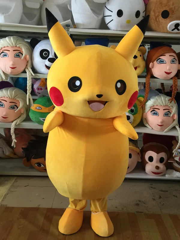 2020 Pikachu Adult Mascot Costume Dress Halloween Birthday Party Cosplay Outfits 2020 Pikachu Adult Mascot Costume Dress Halloween Birthday Party Cosplay Outfits