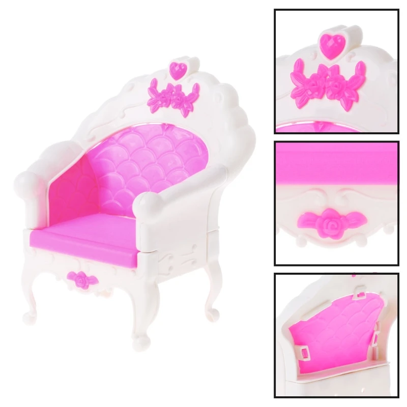 

Dolls Pink Single Chair Sofa Armchair Furniture Dolls Accessories
